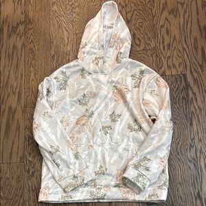 Leaf Patterned Hoodie